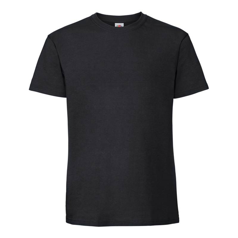 Iconic Premium Tshirt Herren Schwarz S von Fruit of the Loom