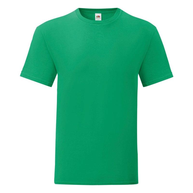 Iconic T-shirt (packung Mit 5) Herren Grün XL von Fruit of the Loom