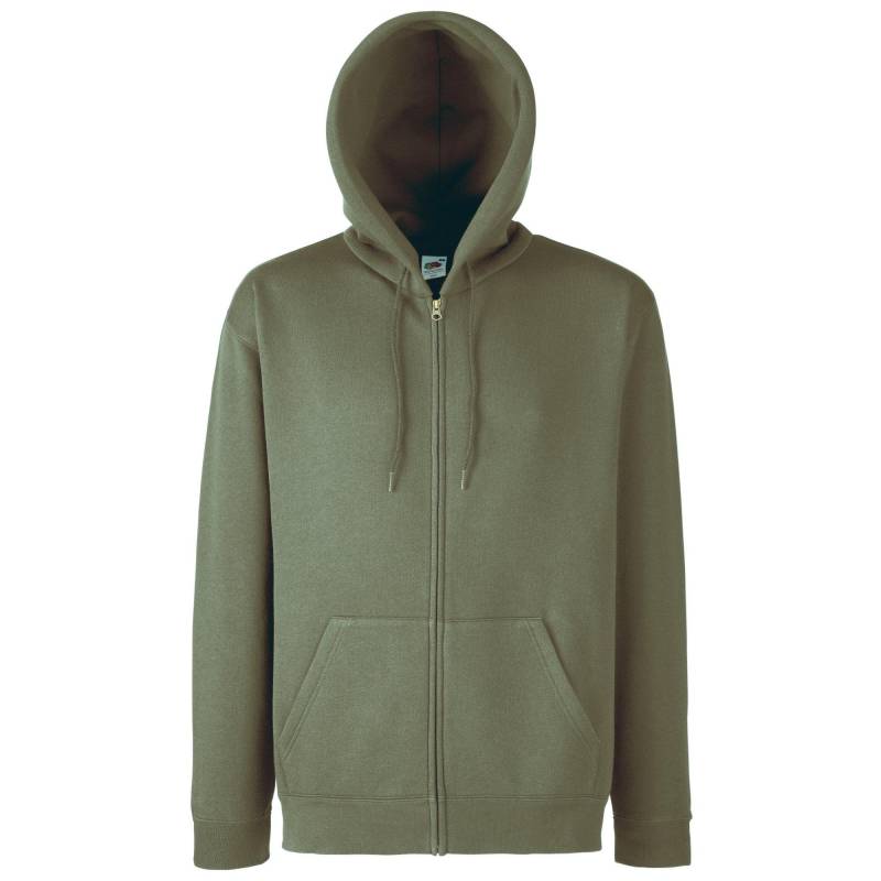 Kapuzenjacke Herren Olivegrün XXL von Fruit of the Loom