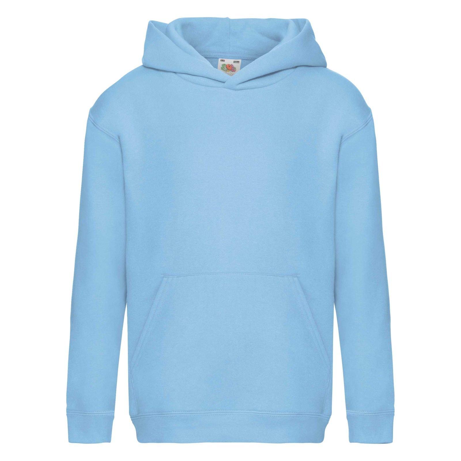 Kapuzenpullover Premium 7030 Jungen Himmelblau 12-13A von Fruit of the Loom