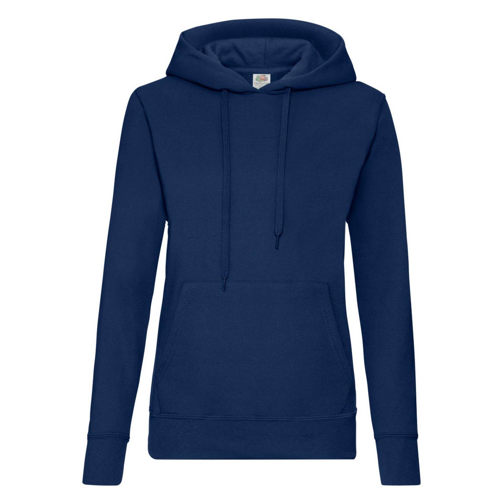 Lady Fit Kapuzenpullover Damen Marine XXL von Fruit of the Loom