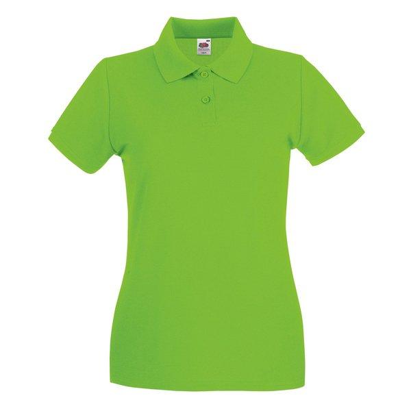 Ladyfit Premium-kurzarm Polo Shirt Damen Limone XL von Fruit of the Loom