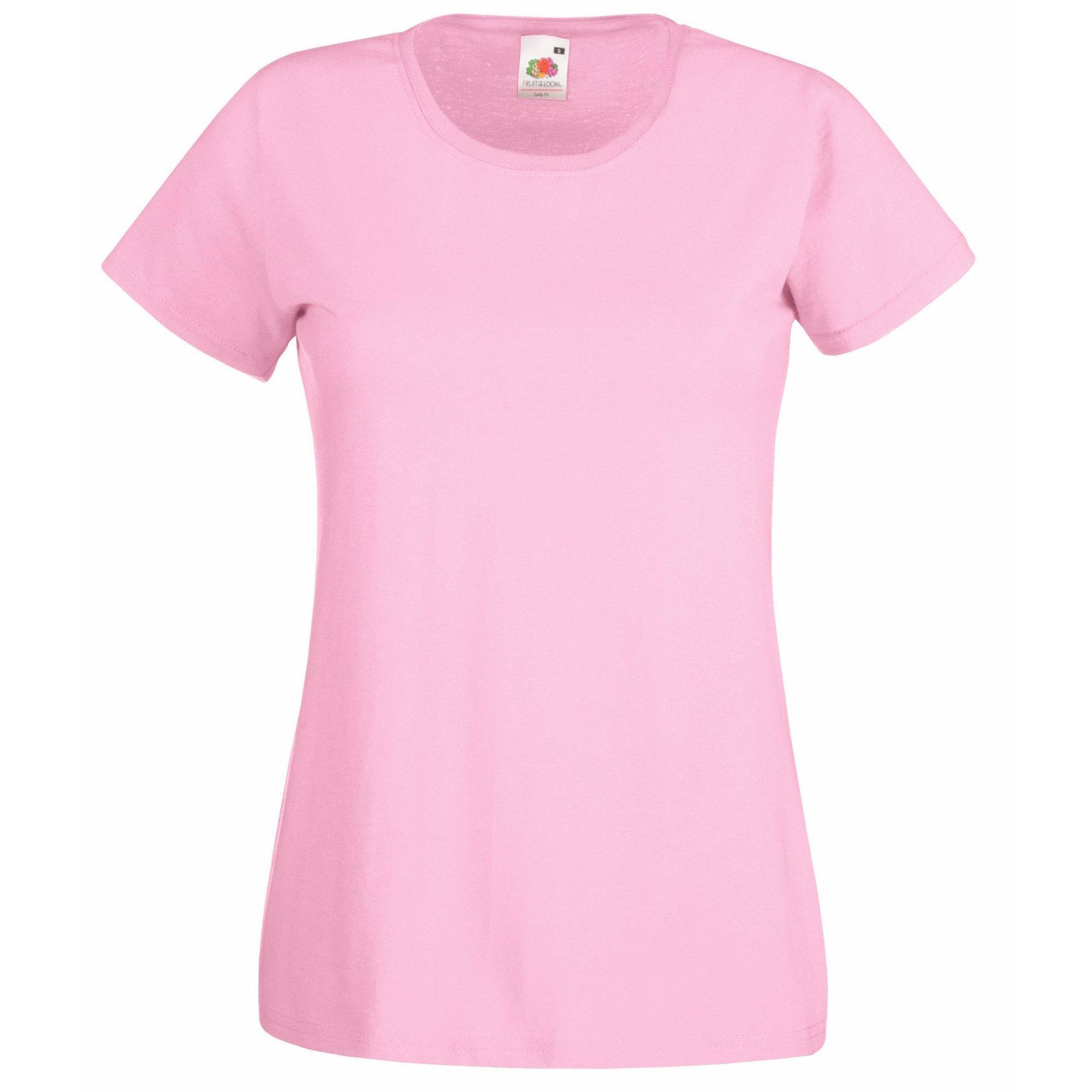 Fruit of the Loom - LadyFit TShirt (5 StückPackung), für Damen, Hellrosa, Größe S von Fruit of the Loom