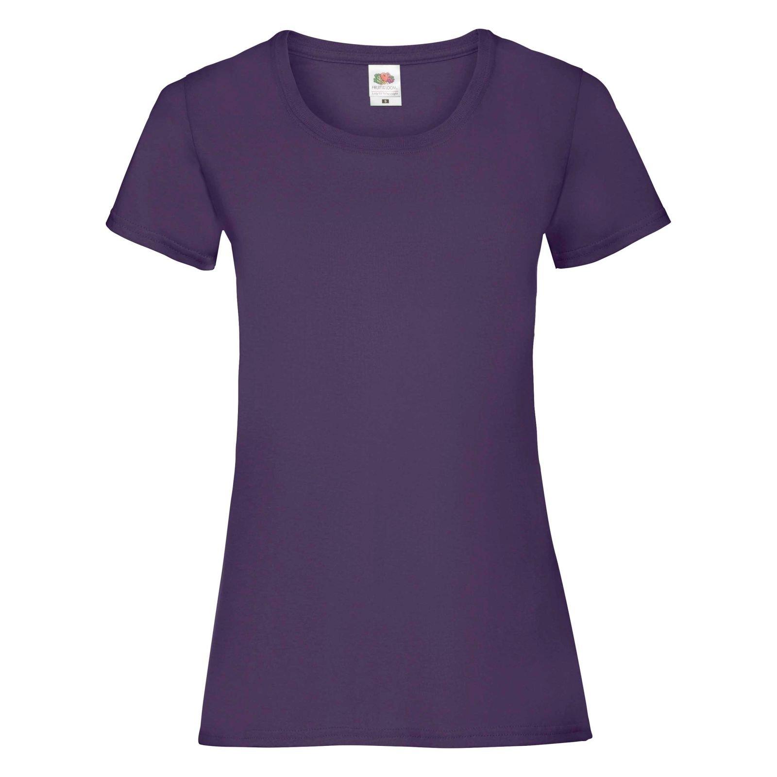 Fruit of the Loom - LadyFit TShirt (5 StückPackung), für Damen, Lila, Größe M von Fruit of the Loom