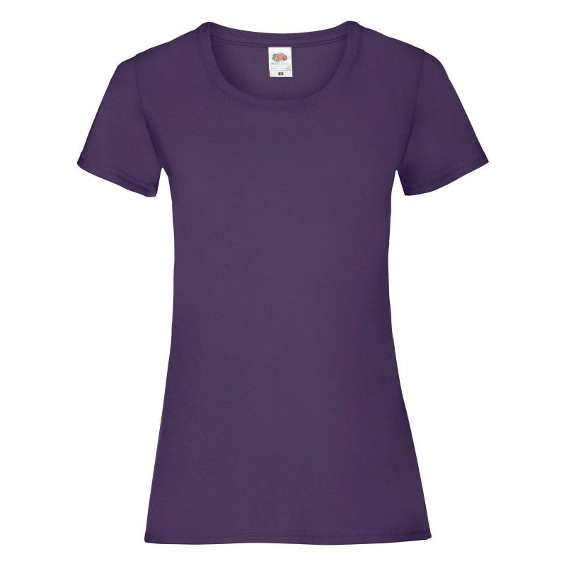 Ladyfit Tshirt (5 Stückpackung) Damen Lila M von Fruit of the Loom