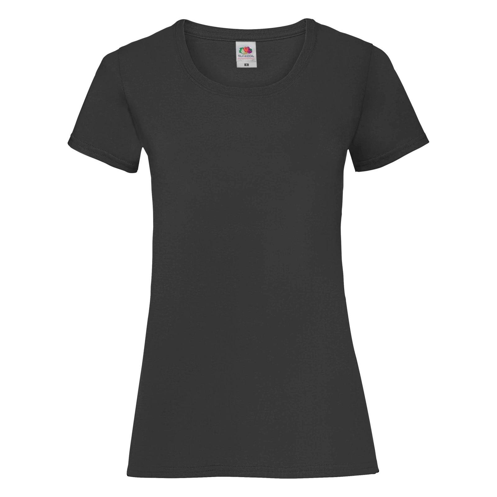 Fruit of the Loom - LadyFit TShirt (5 StückPackung), für Damen, Schwarz, Größe XS von Fruit of the Loom