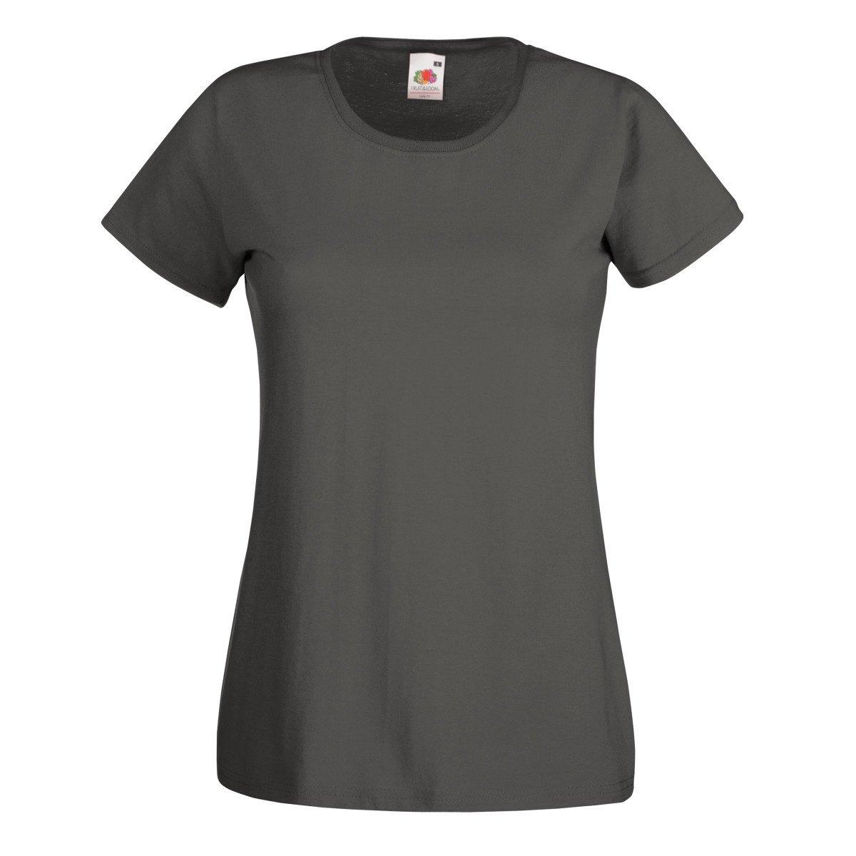 Fruit of the Loom - LadyFit TShirt (5 StückPackung), für Damen, Taubengrau, Größe XXL von Fruit of the Loom