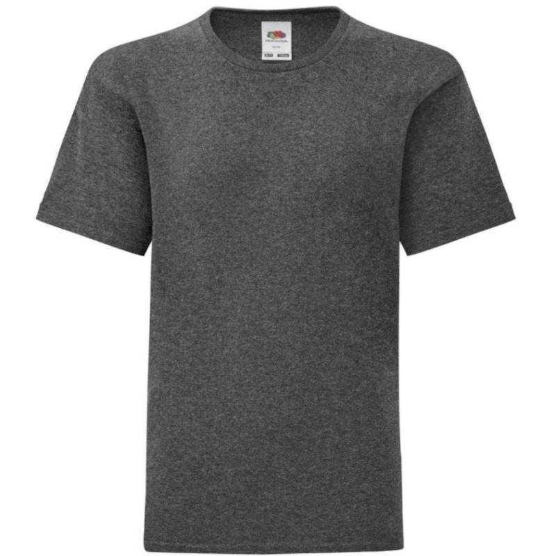 Iconic Tshirt Jungen Taubengrau 104 von Fruit of the Loom