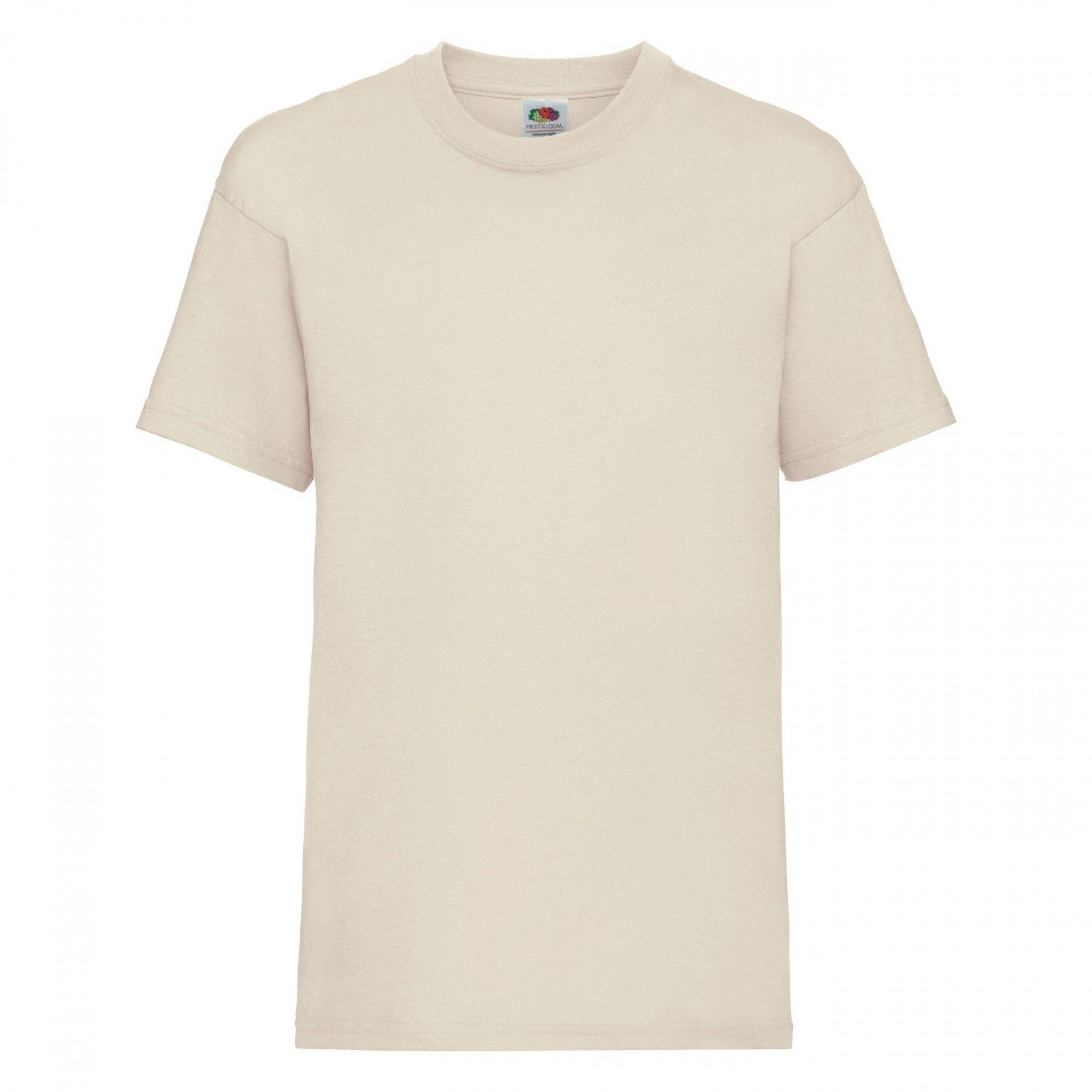 Tshirt, Kurzärmlig (2 Stückpackung) Jungen Beige 128 von Fruit of the Loom