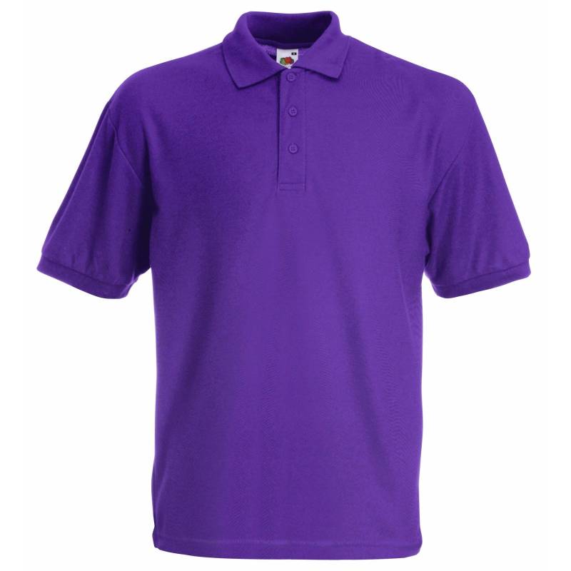 Polo Shirt, Kurzarm Jungen Lila 140 von Fruit of the Loom