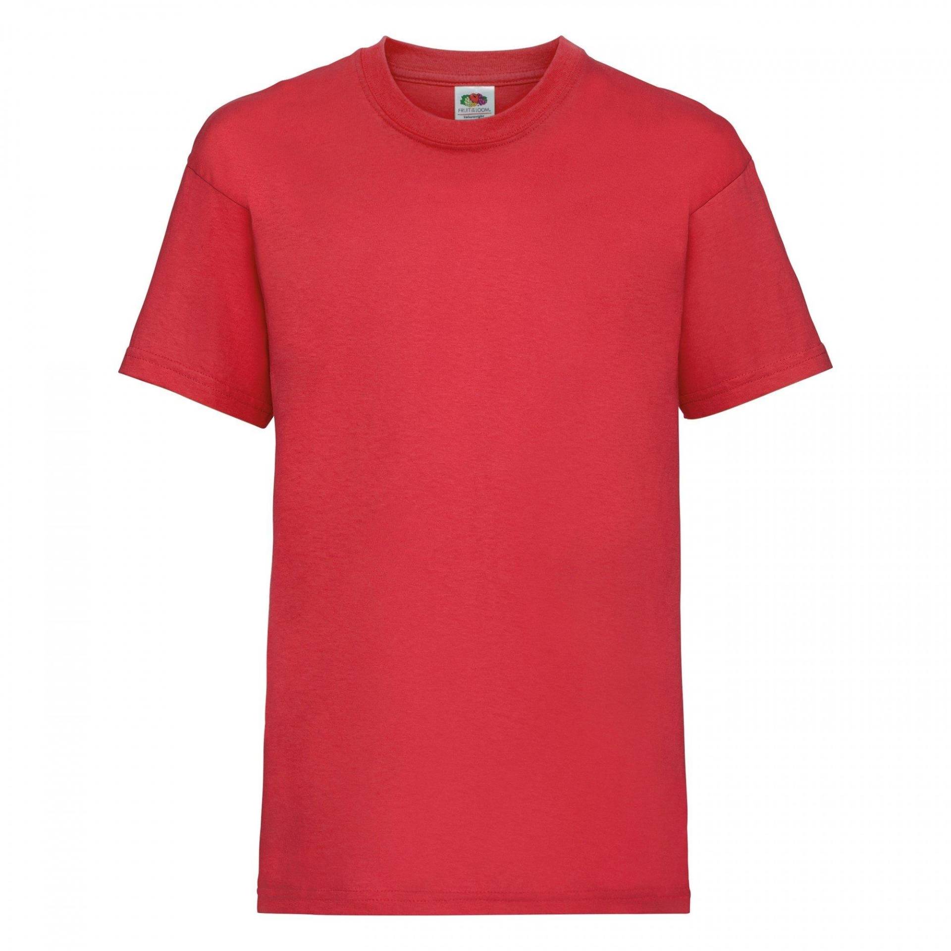 Tshirt, Kurzärmlig Jungen Rot Bunt 152 von Fruit of the Loom