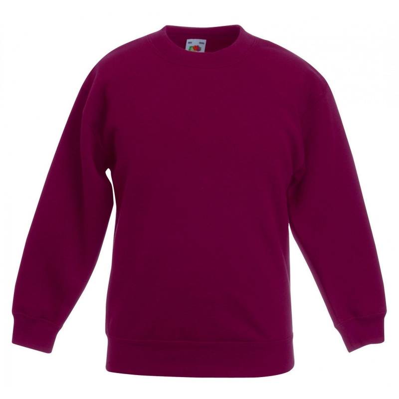 Premium 7030 Sweatshirt Mädchen Weinrot 3-4A von Fruit of the Loom