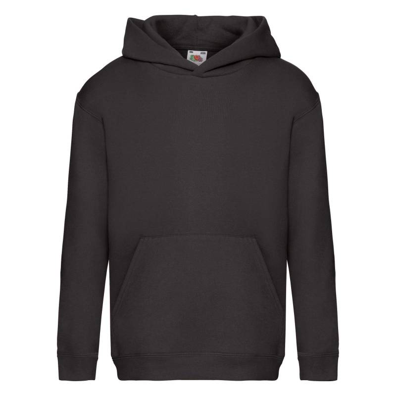 Fruit of the Loom - Premium 7030 mit Kapuze SweatshirtHoodie, 5-6A, Schwarz von Fruit of the Loom