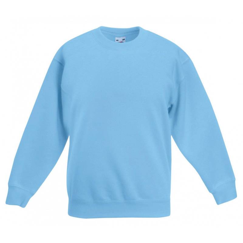 Premium 7030 Sweatshirt Mädchen Himmelblau 5-6A von Fruit of the Loom