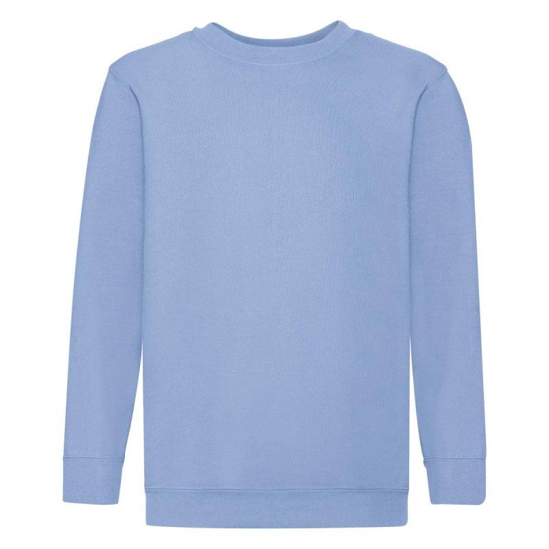 Fruit of the Loom - Set In Sleeve Sweatshirt, 5-6A, Himmelblau von Fruit of the Loom