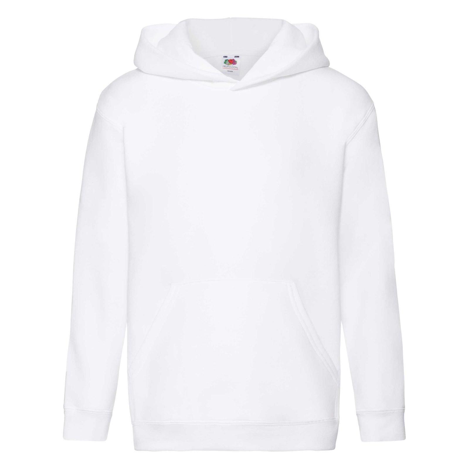 Kapuzenpullover Premium 7030 Jungen Weiss 7-8A von Fruit of the Loom