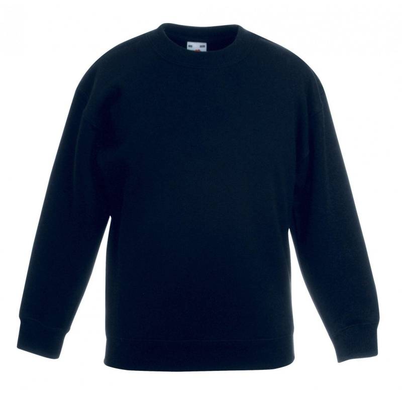 Fruit of the Loom - Premium 7030 Sweatshirt, 7-8A, Schwarz von Fruit of the Loom