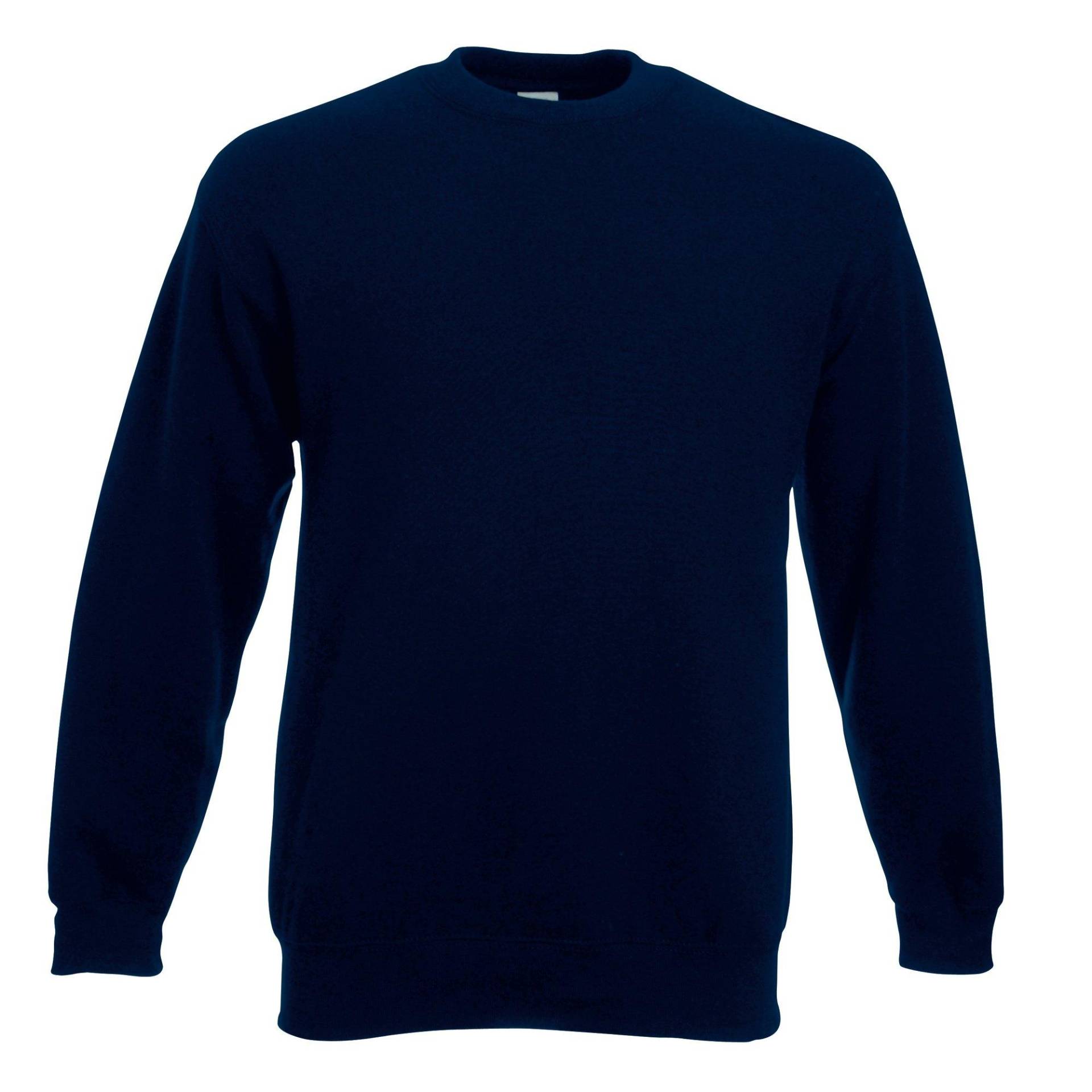 Premium 7030 Pullover Mit Rundhalsausschnitt Damen Marine L von Fruit of the Loom