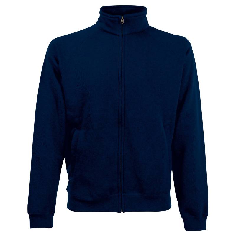 Sweatjacke Herren Marine L von Fruit of the Loom