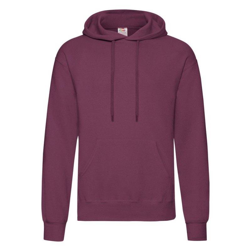 Kapuzenpullover Hoodie Kapuzensweater Herren Weinrot M von Fruit of the Loom