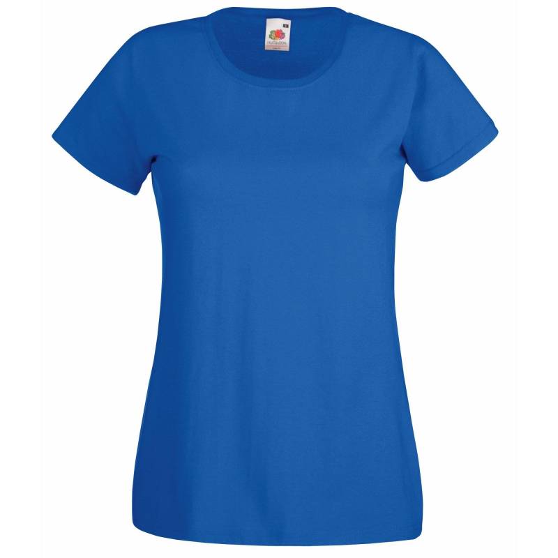 Fruit of the Loom - LadyFit Valueweight TShirt, VAusschnitt (Packung mit 5), für Damen, Königsblau, Größe M von Fruit of the Loom