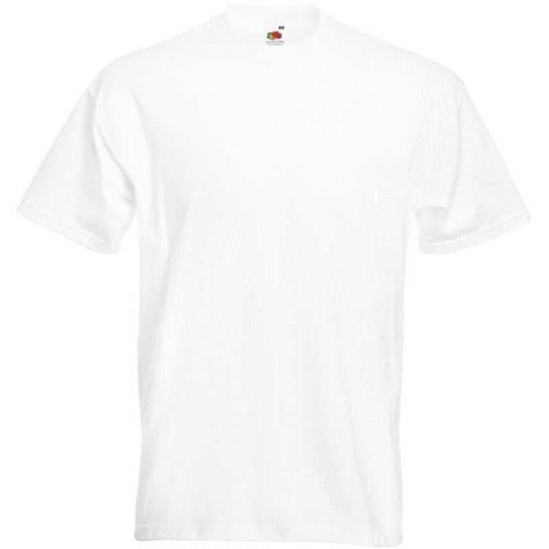 Super Premium Kurzarm Tshirt Herren Weiss S von Fruit of the Loom