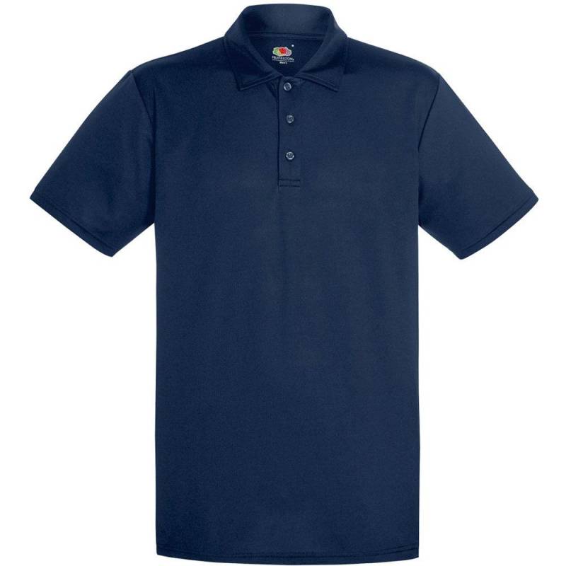 Polohemd, Kurzärmlig Herren Marine S von Fruit of the Loom