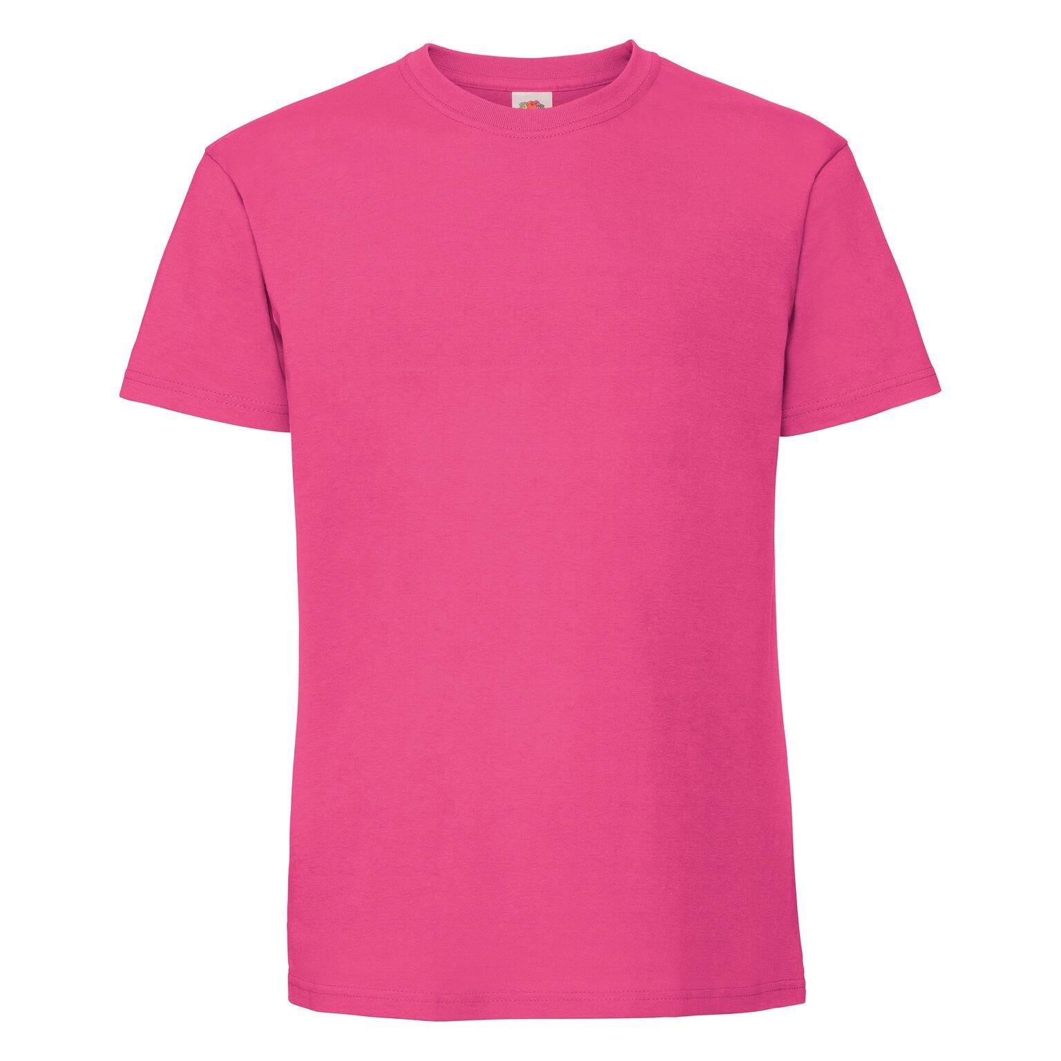 Premium Tshirt Damen Fuchsia XL von Fruit of the Loom