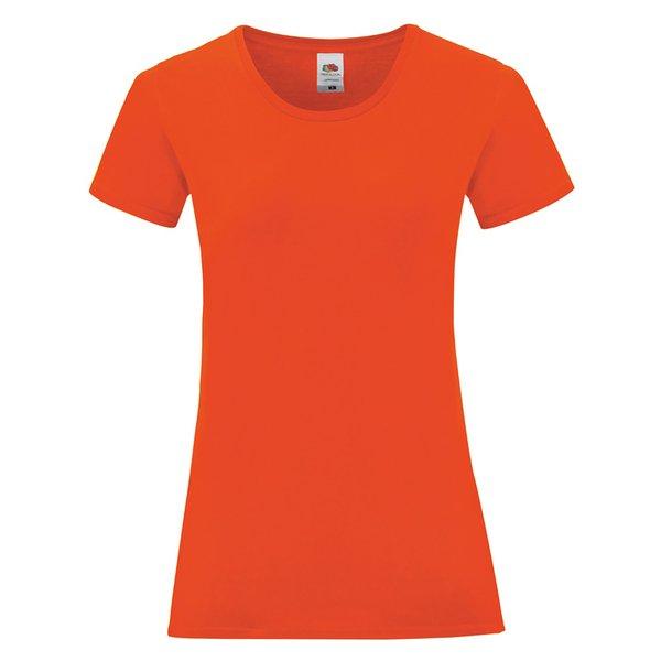 Tshirt Iconic, Kurzärmlig Damen Rot Bunt XL von Fruit of the Loom