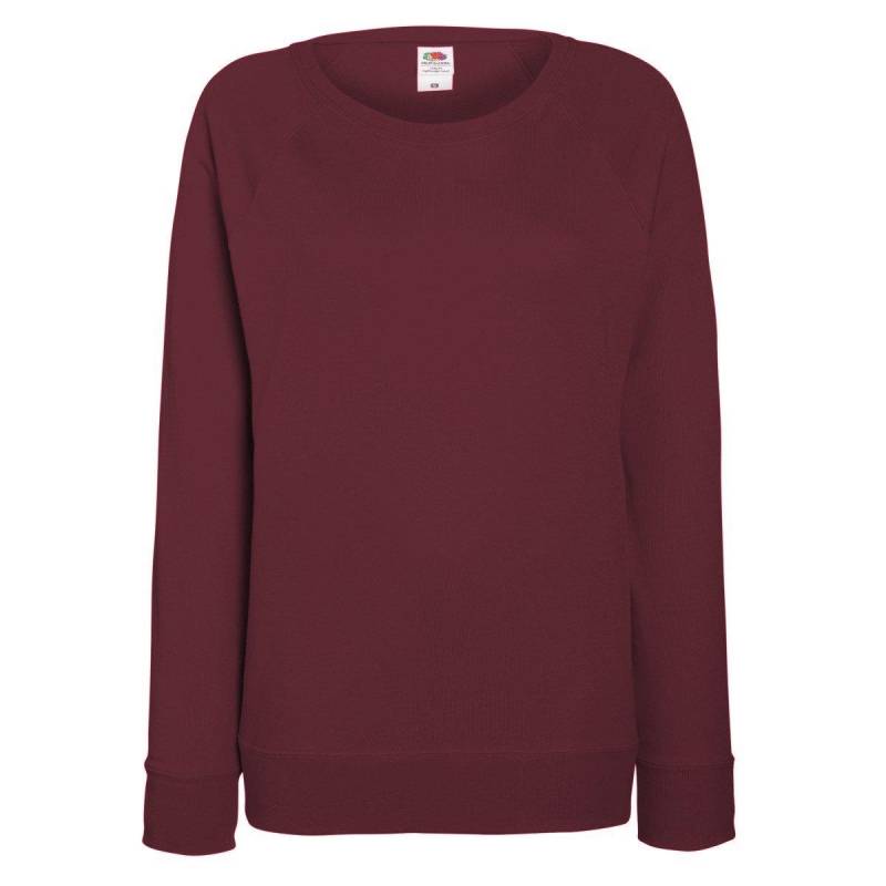 Raglan Sweatshirt Damen Weinrot XS von Fruit of the Loom