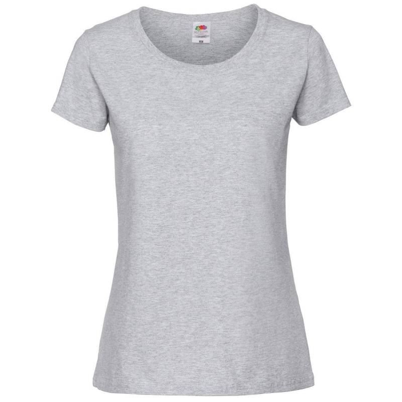 Fruit of the Loom - Premium TShirt, für Damen, Grau, Größe XS von Fruit of the Loom