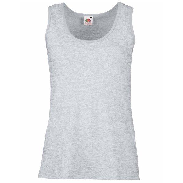 Ladyfit Valueweight Tanktop Damen Grau XXL von Fruit of the Loom