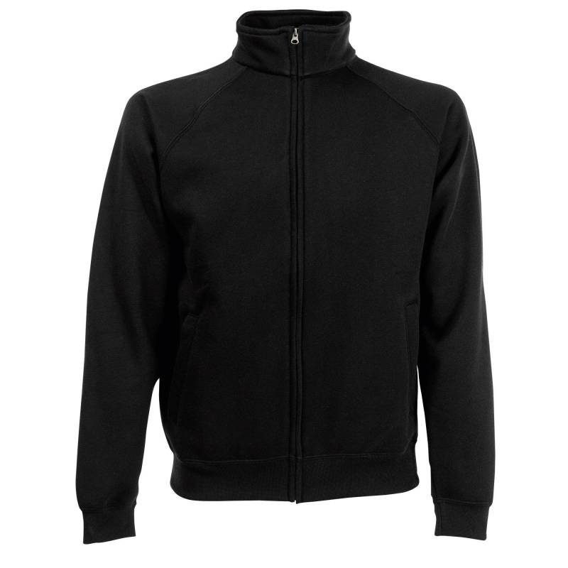 Premium 7030 Sweatjacke Sweatshirtjacke Sweatshirt Mit Reißverschluss Herren Schwarz XXL von Fruit of the Loom