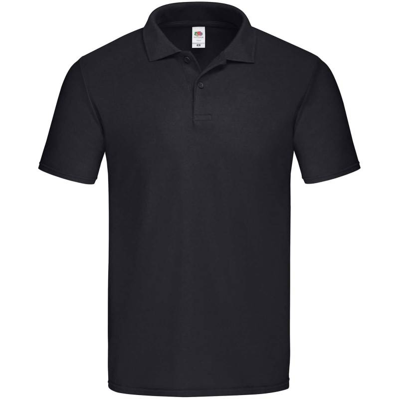 Original Poloshirt Herren Schwarz L von Fruit of the Loom