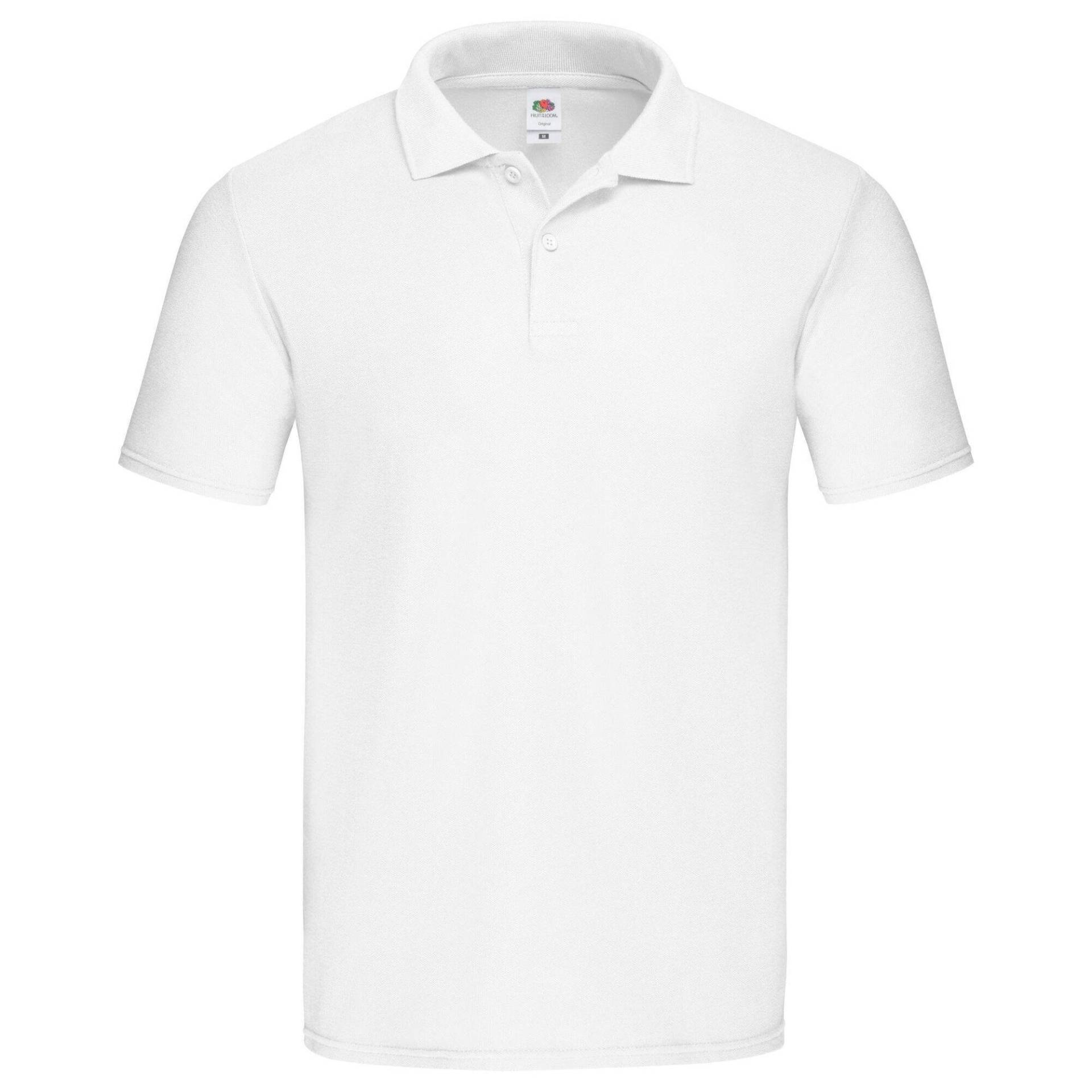 Original Poloshirt Herren Weiss 3XL von Fruit of the Loom