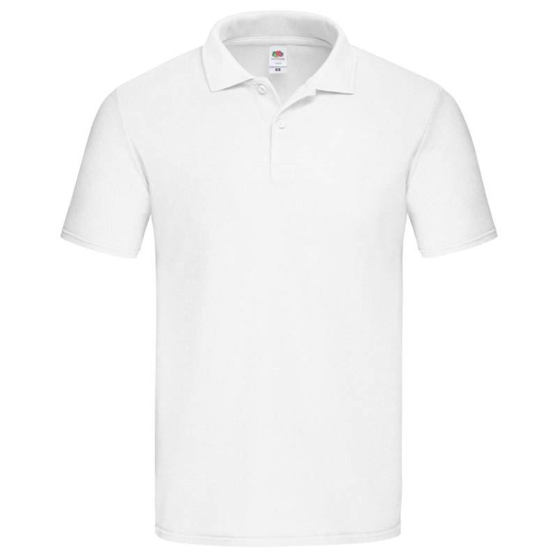 Original Poloshirt Herren Weiss 3XL von Fruit of the Loom