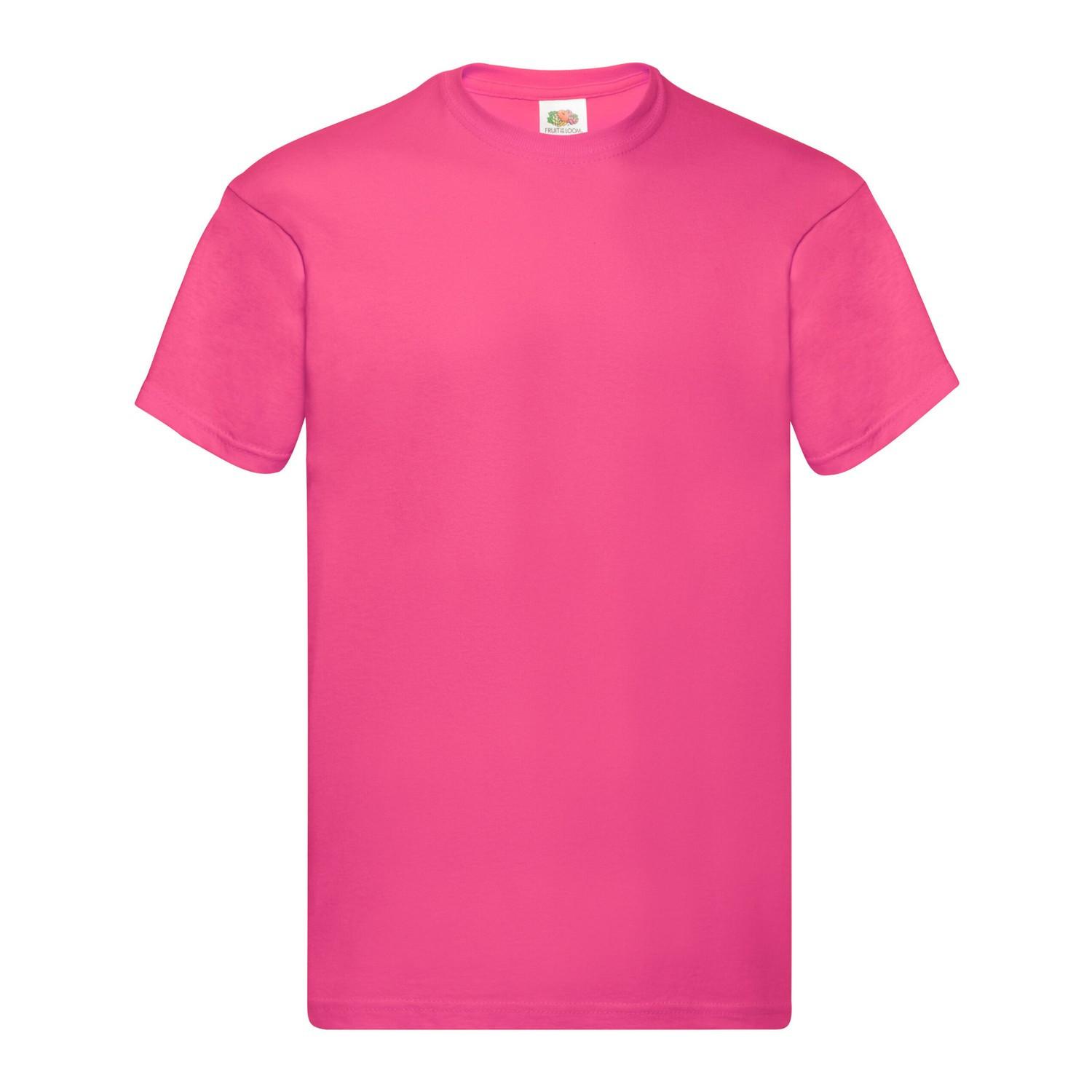 Original Tshirt Herren Fuchsia 3XL von Fruit of the Loom