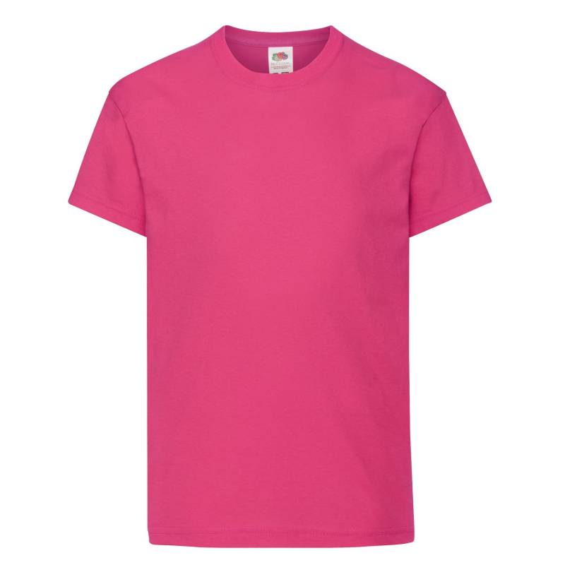 Original Tshirt Mädchen Fuchsia 152-158 von Fruit of the Loom