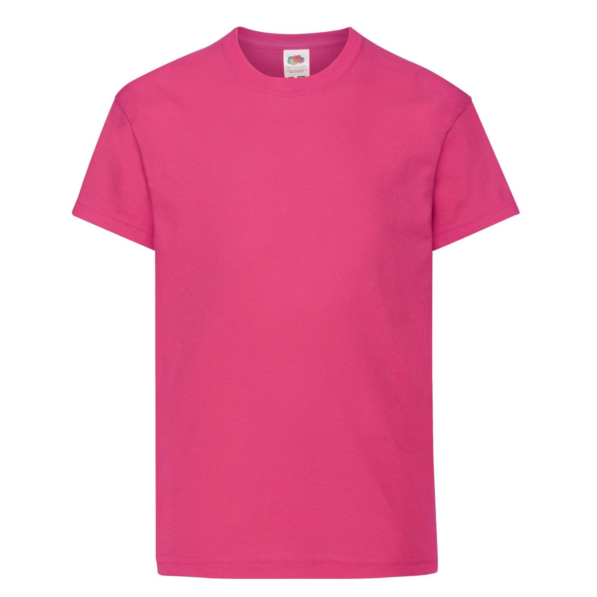 Fruit of the Loom - Original TShirt, 164-170, Fuchsia von Fruit of the Loom