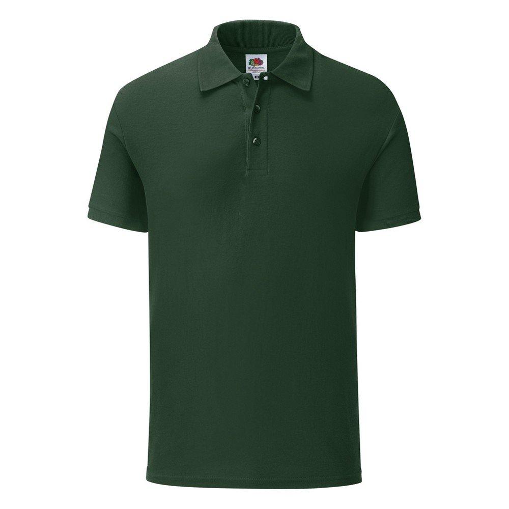 Piqu Polo Shirt Herren Grün XXL von Fruit of the Loom