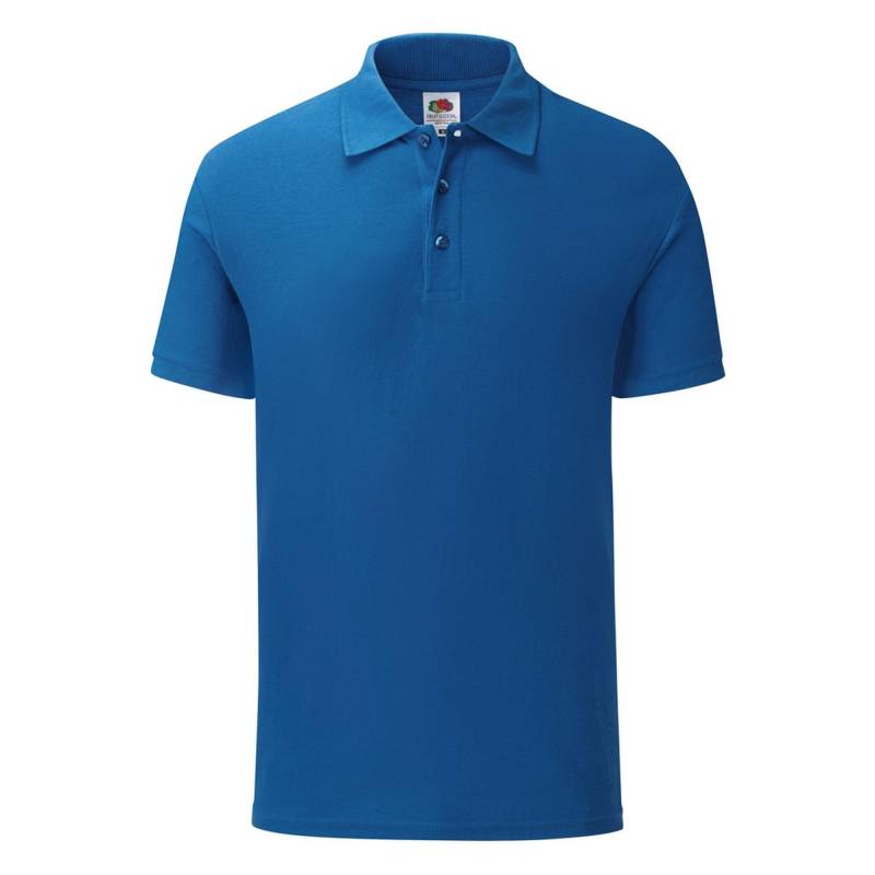 Polo Shirt Herren Königsblau S von Fruit of the Loom