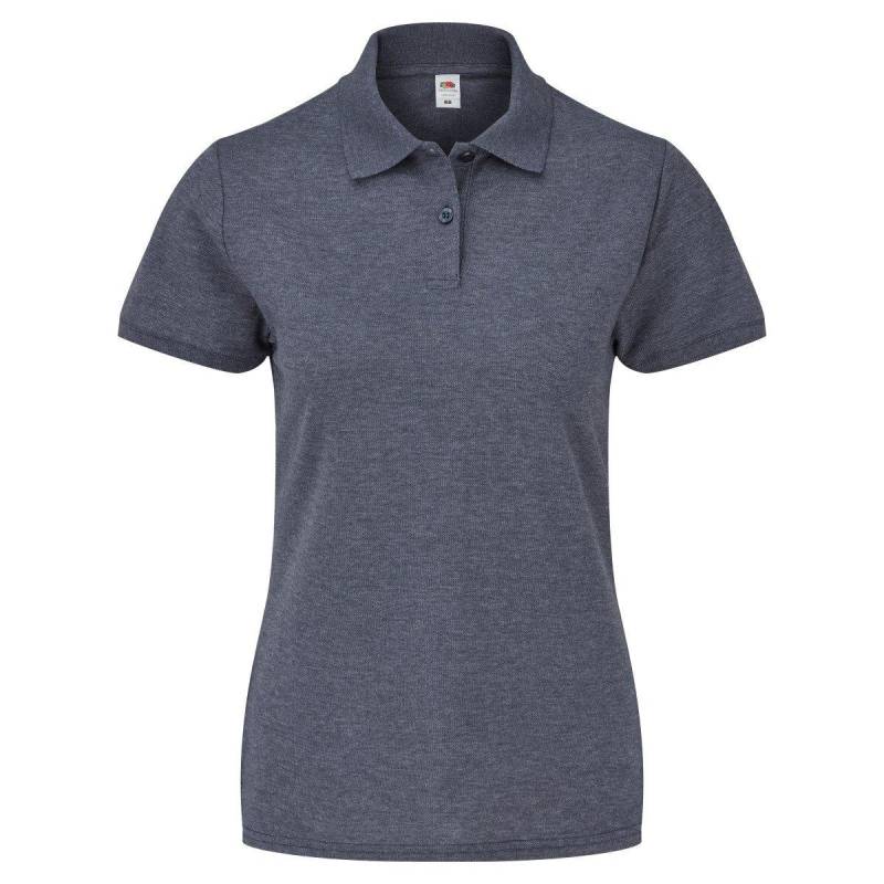 Poloshirt, Kurzarm Damen Marine XS von Fruit of the Loom