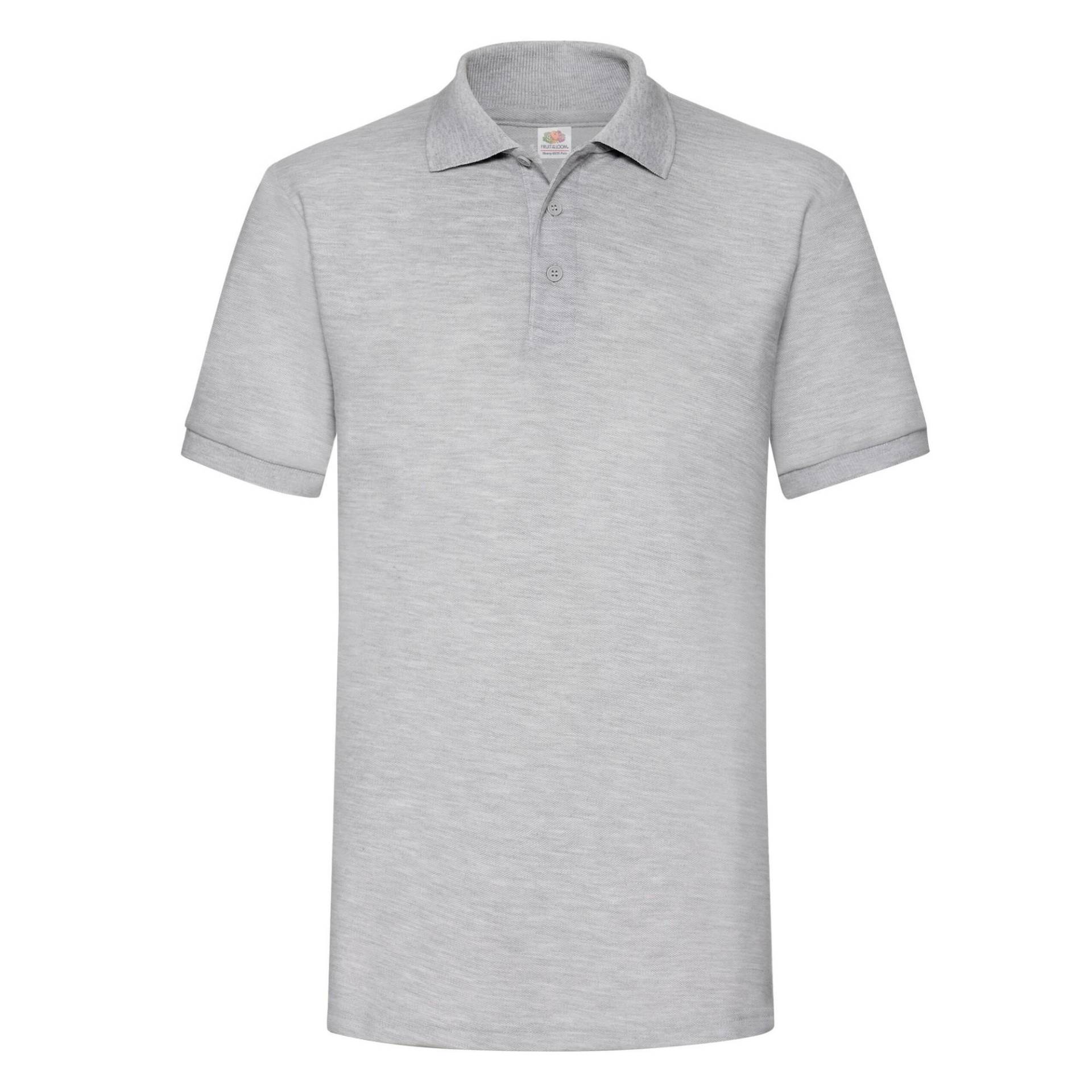 Poloshirt Herren Grau XL von Fruit of the Loom