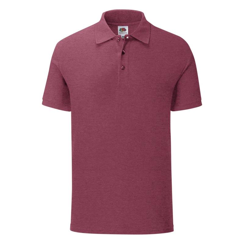 Poloshirt Iconic Herren Weinrot XXL von Fruit of the Loom