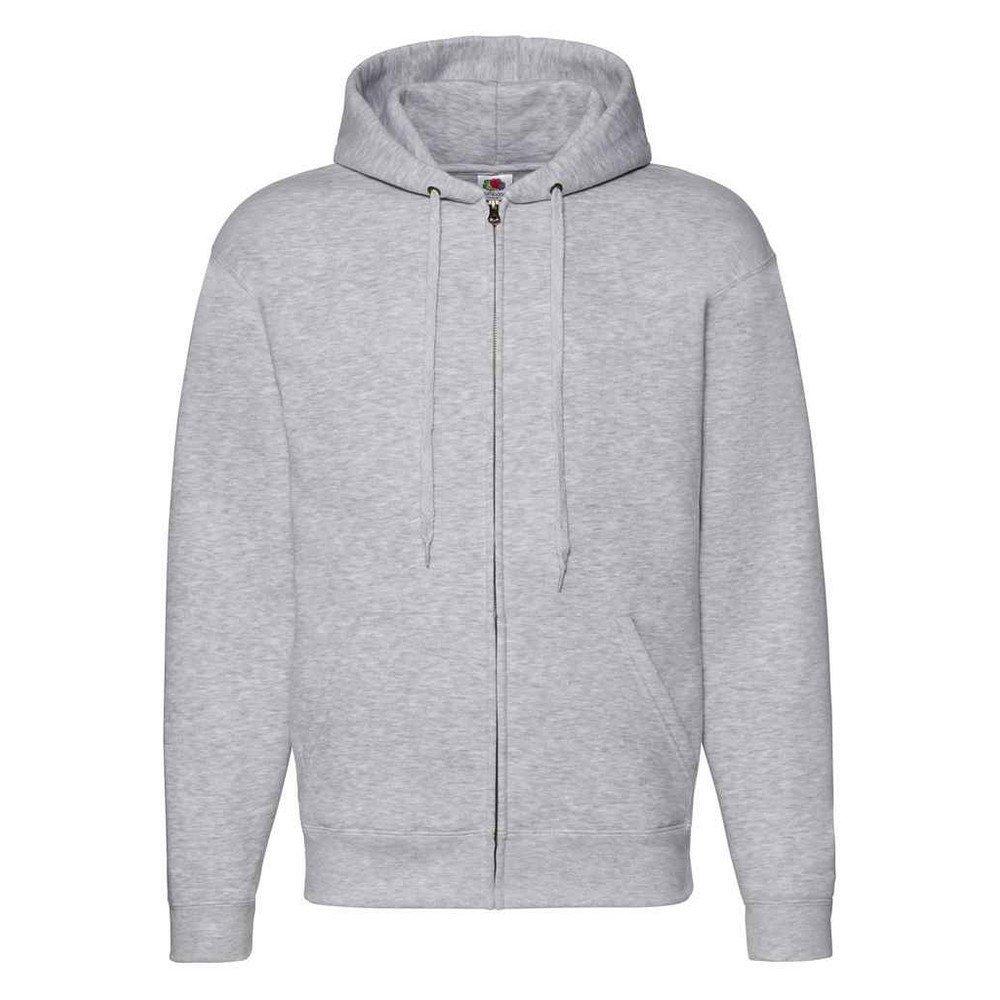 Fruit of the Loom - Premium Hoodie mit durchgehendem Reißverschluss, für Damen, Grau, Größe 4XL von Fruit of the Loom