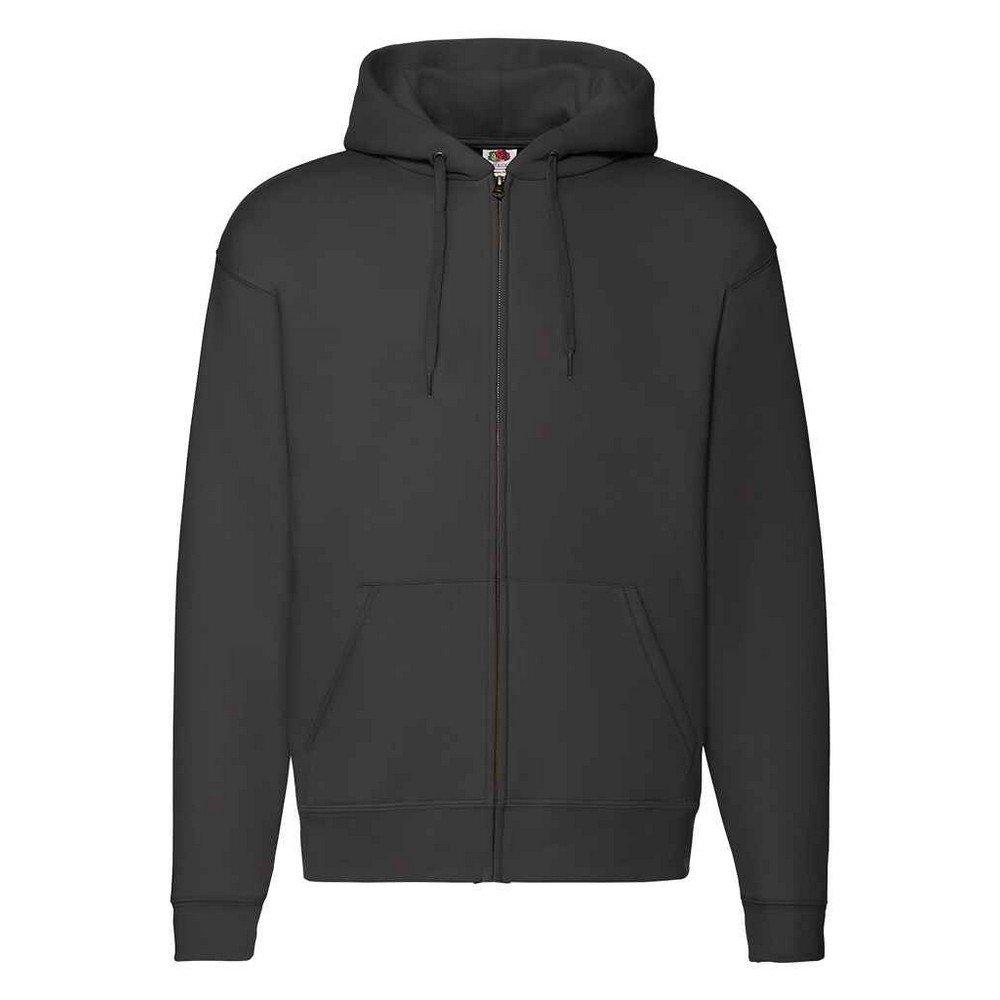 Fruit of the Loom - Premium Hoodie mit durchgehendem Reißverschluss, für Damen, Schwarz, Größe 3XL von Fruit of the Loom