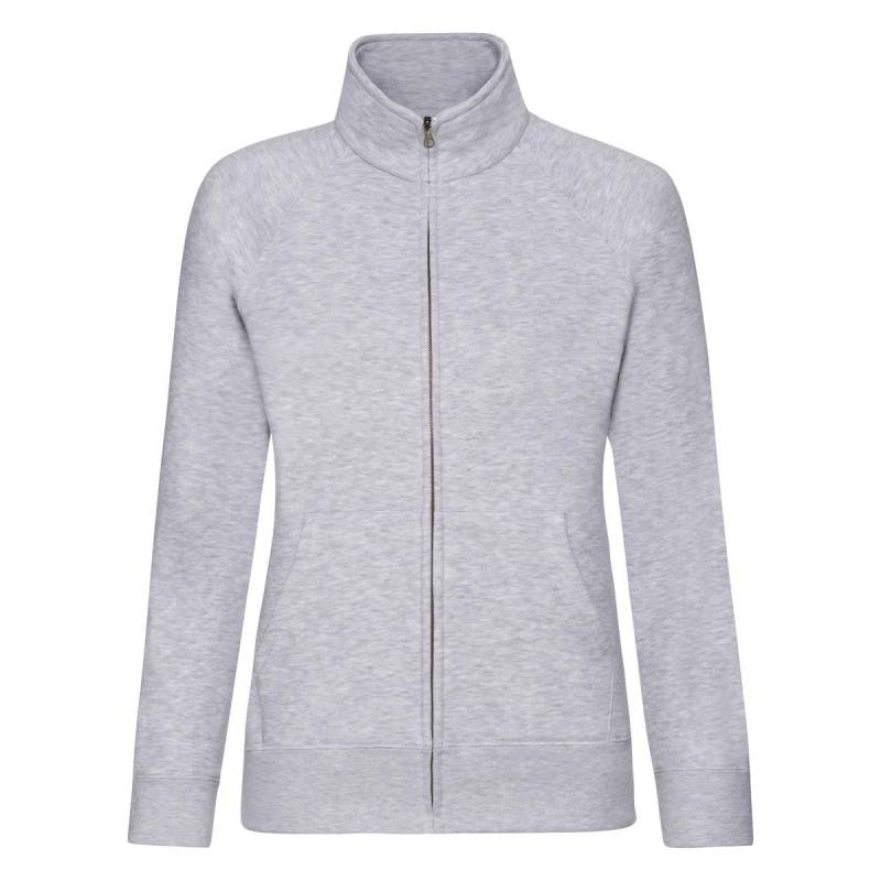 Premium Jacke Damen Grau S von Fruit of the Loom