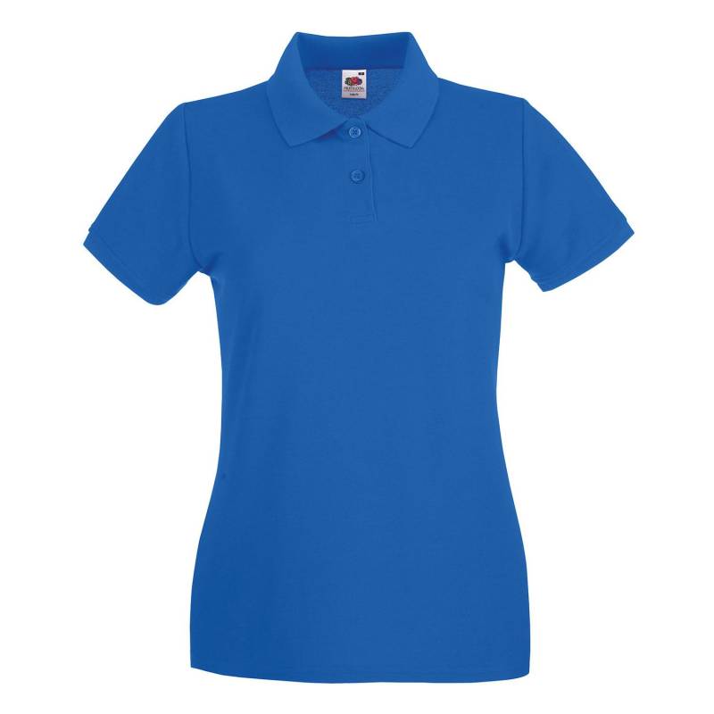 Fruit of the Loom - Premium Poloshirt, für Damen, Königsblau, Größe 38 von Fruit of the Loom