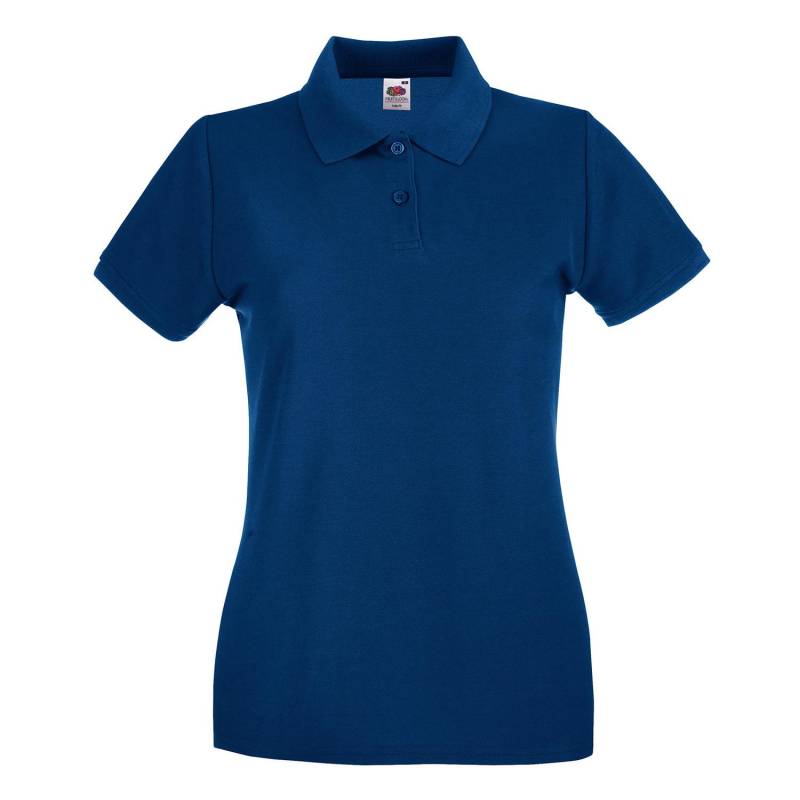 Premium Poloshirt Damen Marine 36 von Fruit of the Loom