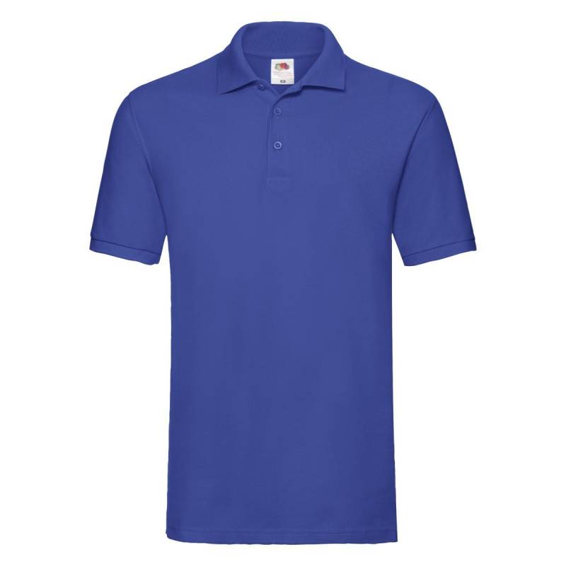 Premium Poloshirt Herren Königsblau L von Fruit of the Loom